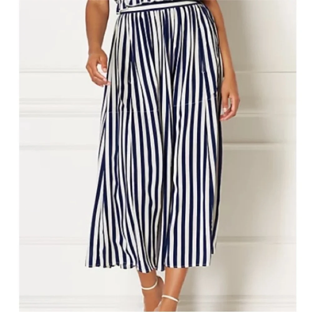 NWT Eva Mendes | Malia Stripe Maxi Skirt - Picture 1 of 15